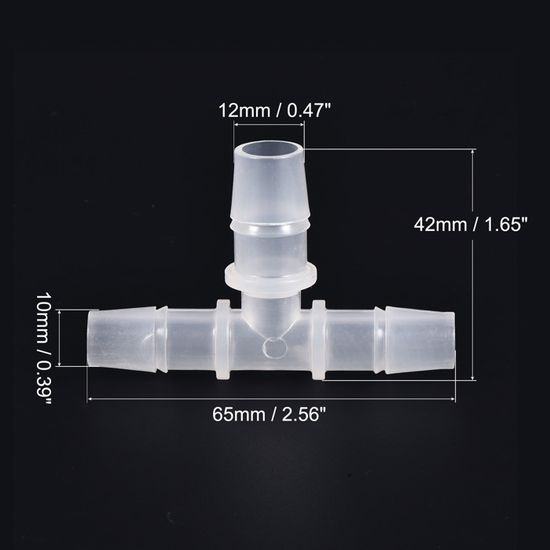 10 Pièces Raccord Droit Réducteur Plastique Pour Tuyau 6mm-8mm - Connecteur Barbelé Air Eau