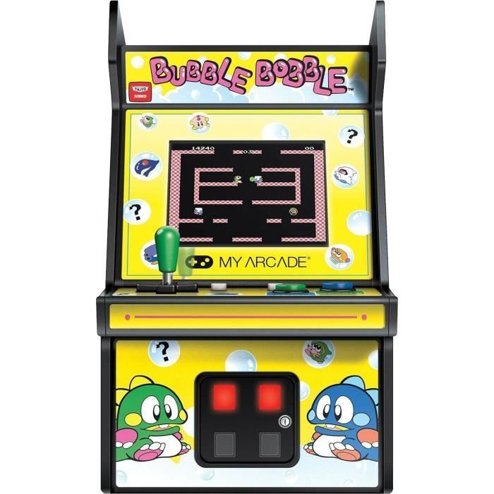 Stickers Borne Arcade Bubble Bobble - Pour MAME, Euro Ou Personnalisé - Fabriqué En France