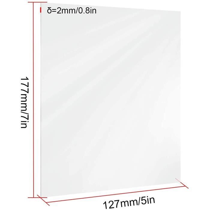 S 10PC - Feuille acrylique transparente pour cadre photo, Panneau en  plastique transparent, Remplacement de v - Cdiscount Maison