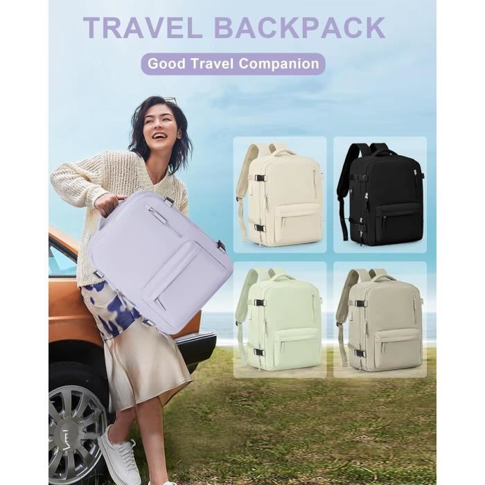 Sac à Dos De Vol Cabine Ryanair 40x20x25 - Souple, Noir, Unisexe, Neuf