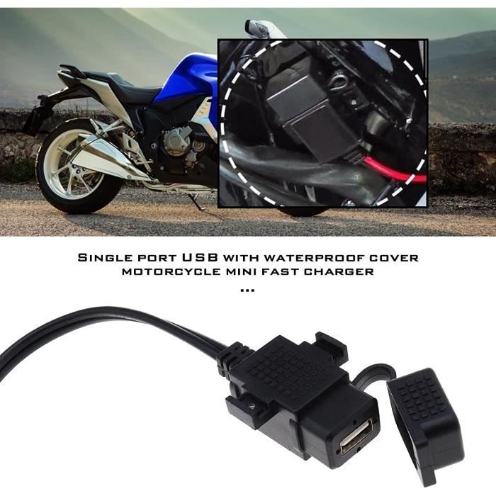 Chargeur de batterie de moto étanche, outil de charge automatique,  mainteneur pour voiture - Équipement moto