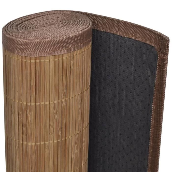 Tapis Bambou 150 x 200 cm Marron