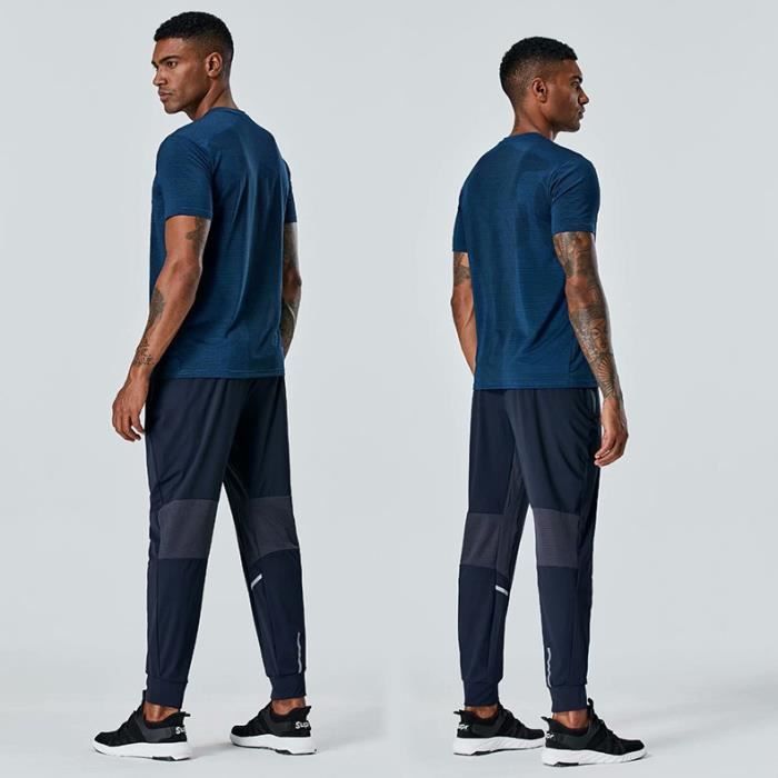 Pantalon De Jogging Vintage Pour Homme - Taille élastique, Bas De Jambe Serré - Coupe Droite, Cordon De Serrage, Poches - Pour Sport, Loisirs, Décontracté - 11
