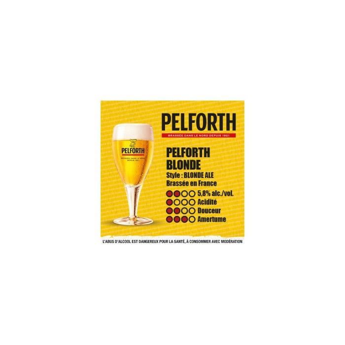 Pelforth - Bière blonde 5.8° - 2 fûts de 5L - La cave Cdiscount