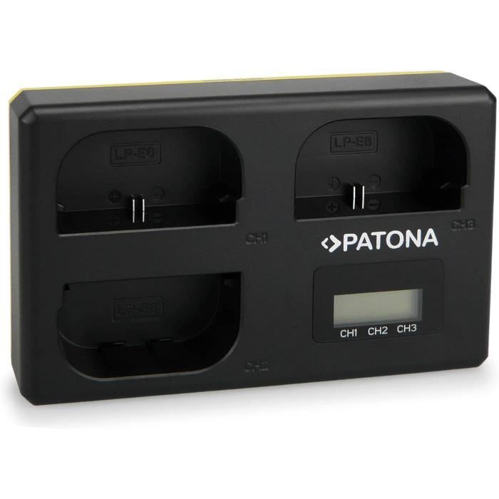 PATONA Platinum Batterie LP-E6NH LPE6NH USB-C 2400mAh LP-E6N Batterien