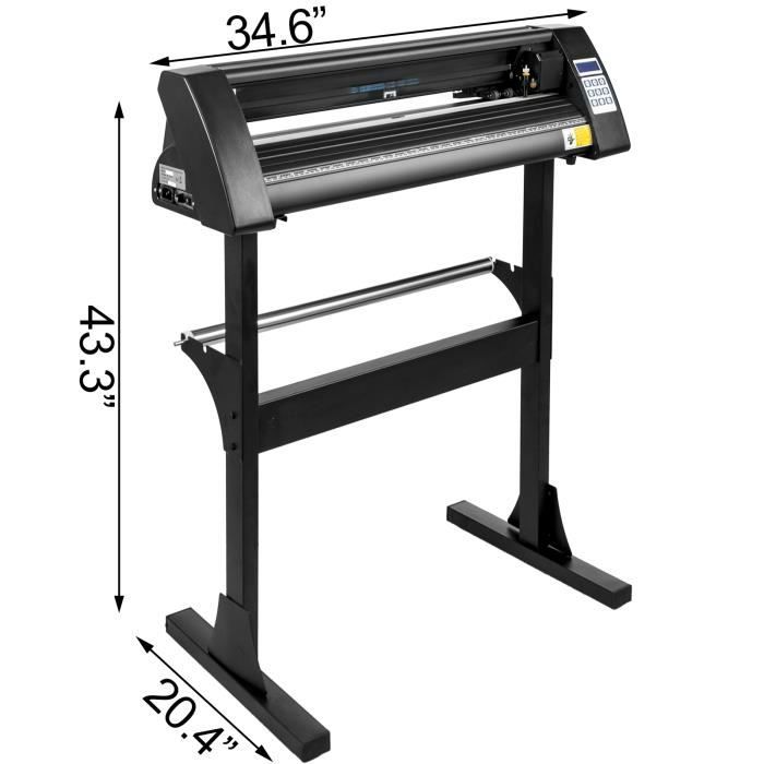 Jack Plotter Vinyle Plotter de Découpe - VEVOR - 720 mm - Compatible avec les ...