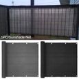 CLOTURE - GRILLAGE - PANNEAU POT Filet de sécurité du balcon filet de protection de la vie privée voile d'ombre noir-2