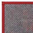 Tapis de sol antidérapant, moquette à rayures en bambou coloris rouge - Longueur 200 x Profondeur 140 cm -JUANIO-2