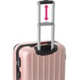 TECTAKE Set de valises rigides Cleo 4 pièces avec pèse-valise - or rose-2