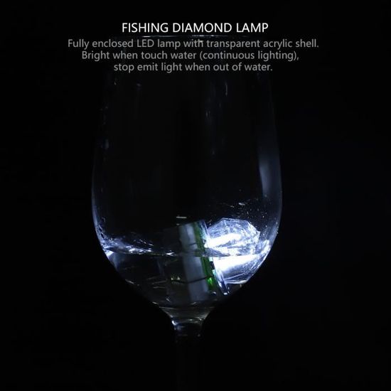 Mini leurre de pêche à LED, lampe de poche, goutte profonde, forme d'oeil,  poisson sous-marin, lumière attractive, appât clignotant, flétan doré, bar,  5 pièces - AliExpress