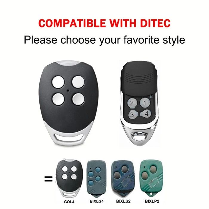 Telecomando per Cancelli, Telecomando per Porta Del Garage Per Ditec 433,92 MHz GOL4, BIXLG4, BIXLP2, BIXLS2, Telecomando Cancello a 4 Canali Sett di 3 Telecomando per Cancelli, Telecomando per Porta Del Garage Per Ditec 433,92 MHz GOL4, BIXLG4, BIXLP2, BIXLS2, Telecomando Cancello a 4 Canali Sett di 3
