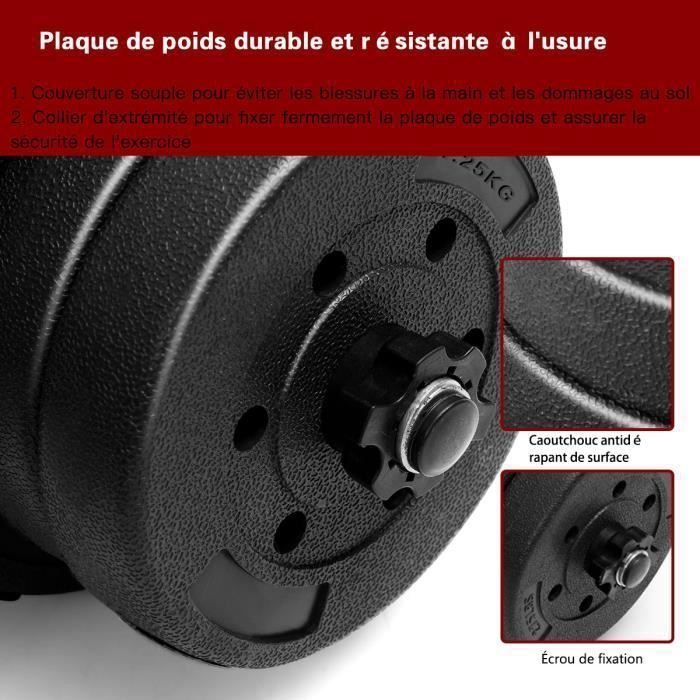 Haltère réglable Pro Fitness 25 kg