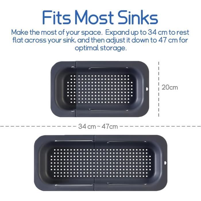 Passoire D'évier En Silicone Noir – Diamètre 12 Cm – Pour Récupérer Les Déchets Alimentaires – Lavable Facilement