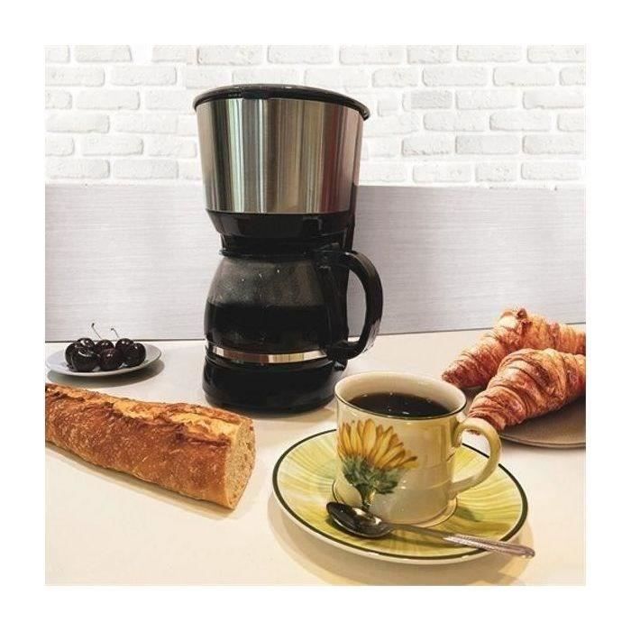 LITTLE BALANCE Cafetière Filtre 10 Tasses - 1.25L - Maintien Au Chaud 40min - Verseuse Verre - 750W