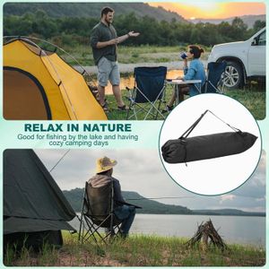 Sac De Transport Pour Chaise Pliante – Organisateur Camping Universel – Noir – Neuf