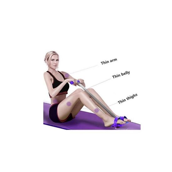 Rameur élastique Multifonction - Poignées Et Pédales, Fitness Maison, Abdos/jambes/bras