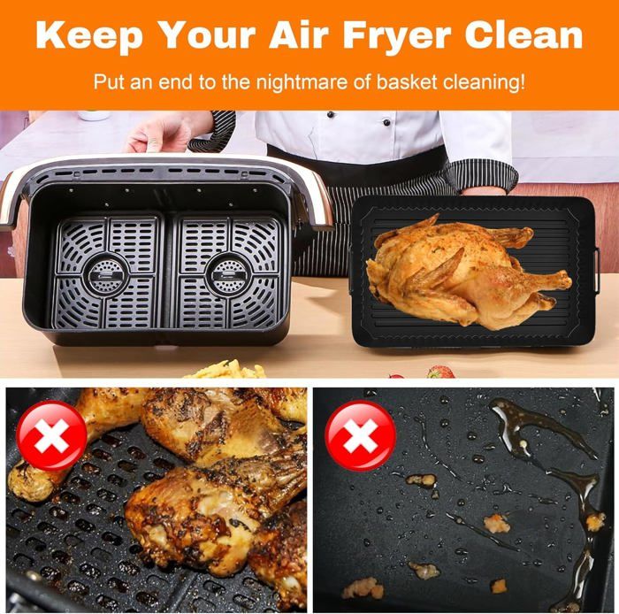 Accessoire de friteuse à air chaud,pour Ninja Foodi Flexdrawer,10,4 l
