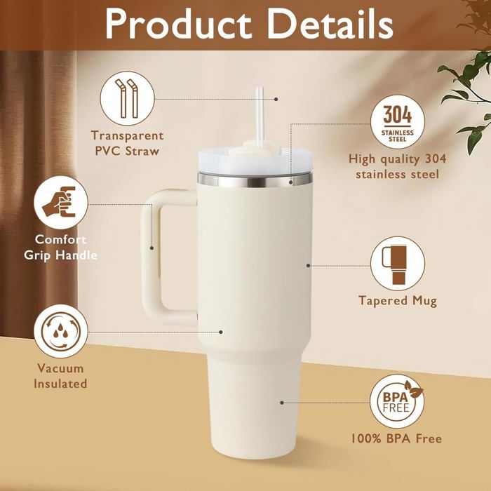 YETI Tasse de voyage isotherme Rambler avec couvercle à paille - 1,2 L