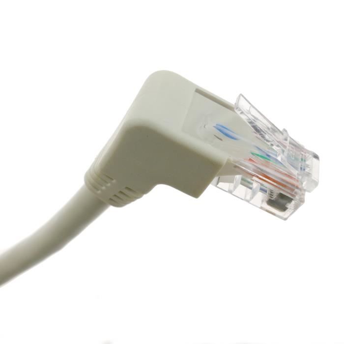 Câble réseau Ethernet LAN UTP RJ45 Cat.6 gris 15m - Cablematic