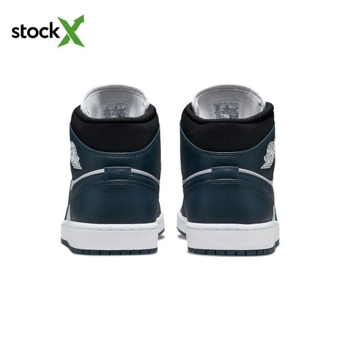 Baskets Nike Air Jordan 1 Mid Dark Teal 554724 411 Hommes