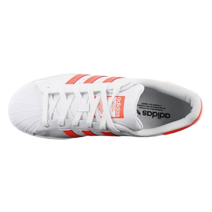 Adidas superstar sale femme orange
