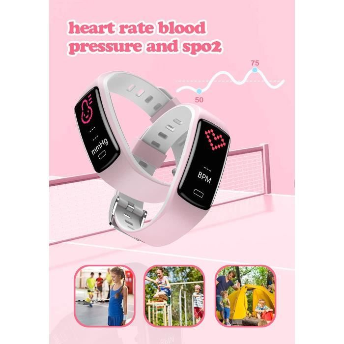Montre Connectée Enfant BIGGERFIVE Vigor – IP68, Cardio, 14 Sports, Réveil Et Suivi Sommeil