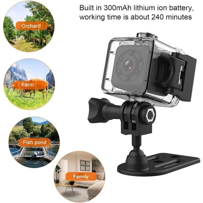 Tosuny Caméra d'action, Caméra Sportive WiFi 4K 16MP avec Un Objectif Grand Angle de 170 ° et