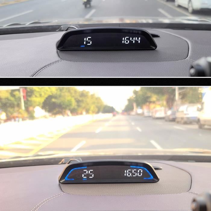 GCDN Compteur de vitesse numérique universel HUD GPS pour voiture