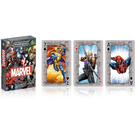 Jeu De Cartes Avengers Lisciani - 20 Cartes Géantes - Multi-jeux - Dès 7 Ans - 2 Joueurs Ou Plus