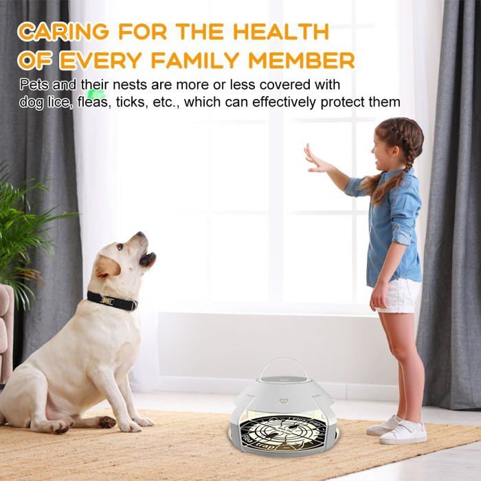 SIENTICE Paquet De 2 Pièges à Puces, Piège à Puces, Piège à Lumière LED