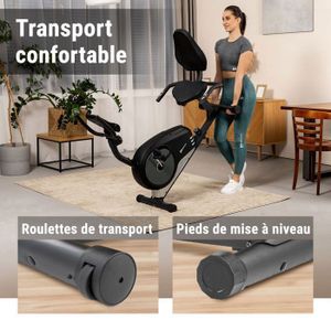 Vélo appartement avec volant inertie 15 kilo Cdiscount