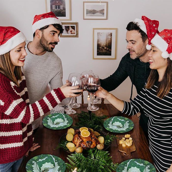 Lot De 8 Assiettes De Fête De Noël Pour Enfants - Design Joyeux, Neuf Sous Emballage