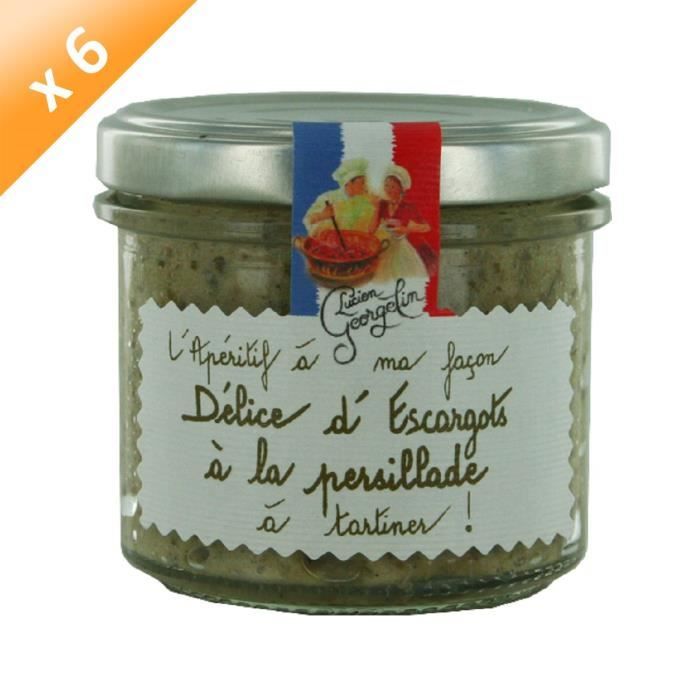 Lot de 6 Délices d'Escargot en Persillade -L'Apéritif à ma Façon- 100g LUCIEN GEORGELIN