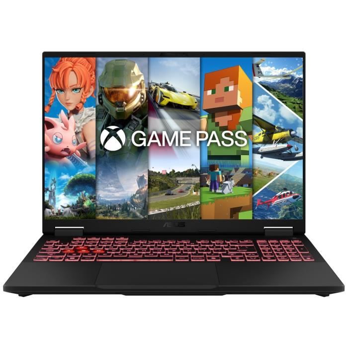 PC portable gaming Asus TUF A16 A16 TUF608PP DRQT041W 16 LED 165 Hz AMD Ryzen™ 9 RAM SSD Nvidia GeForce RTX 5070 - vue 2