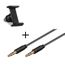 Pack Voiture Samsung Galaxy A5 2016 Smartphone Shot Case Universel Support Voiture Reglable + Cable Double Jack Musique