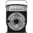 1 Mini Climatiseur Portable 3 En 1, Ventilateur USB 3 Vitesses, Refroidisseur D'air Évaporatif Avec ACCESSOIRES FABRICATION MAISON