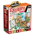 Puzzle Explore the Safari - Headu - Moins de 100 pièces - Voyage et cartes - Orange-0