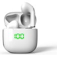 Ecouteurs sans fil Bluetooth avec étui de charge - Blaupunkt - BLP4899-112 - Blanc et Gris Argent-0