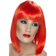 Perruque - SMIFFY'S - Carré femme rouge - 13 couleurs au choix - Adulte - Intérieur-0
