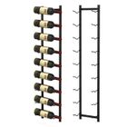Porte-bouteilles Mural COSTWAY - 2 étages, 6 Rangs Pour Verres, Capacité 39 Bouteilles - Pour Cuisine, Bar, Gain De Place Rangement Bouteilles Cuisine Bar Salle à Manger