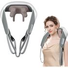 LECOO Appareil de Massage - NOBRAND - Masseur Shiatsu 3D - Chauffage - 2 Vitesses - Sangle Réglable