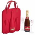 Champagne Piper-Heidsieck - Cuvée Brut - Coffret Travel Flute Gift Set 1 Bouteille + 2 flûtes