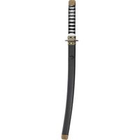 Épée Ninja 60 cms pour femme et homme Japon, Geisha, Samurai, Ninja - Noir, accessoire pour déguisement