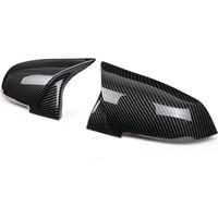Rétroviseurs,Coque de rétroviseur, motif fibre de carbone, pour BMW Série 1-2-3-4-X, accessoires pour - Type Carbon fiber pattern -A