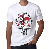 Homme Tee-Shirt Un Style Authentique Depuis 1963 – Authentic Style Since 1963 – 60 Ans T-Shirt Cadeau 60e Anniversaire Vintage