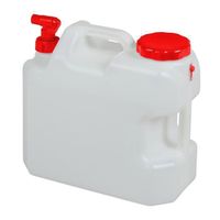 Bidon à eau RELAXDAYS pour camping - robinet rotatif - blanc