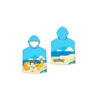 Cape de bain Pokémon - SAHINLER - Mixte - Enfant - 24 mois - 2 ans - Blanc - 50 X 100 cm - Polyester