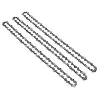 Vvikizy chaînes de tronçonneuse 3 pièces chaîne de tronçonneuse pièce universelle 3/8 pouces pas 1.3mm bricolage scie 12'45 nœuds
