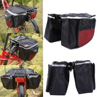 porte-bagages bicyclette étanche siège arrière sac de rangement pannier double rouge