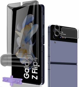 Protection D'écran Anti-Espion Pour Samsung Galaxy Z Flip 4, Privacy Film En TPU Flexible, Sans Bulles, Anti-Rayures, Facile à Installer, Privacy